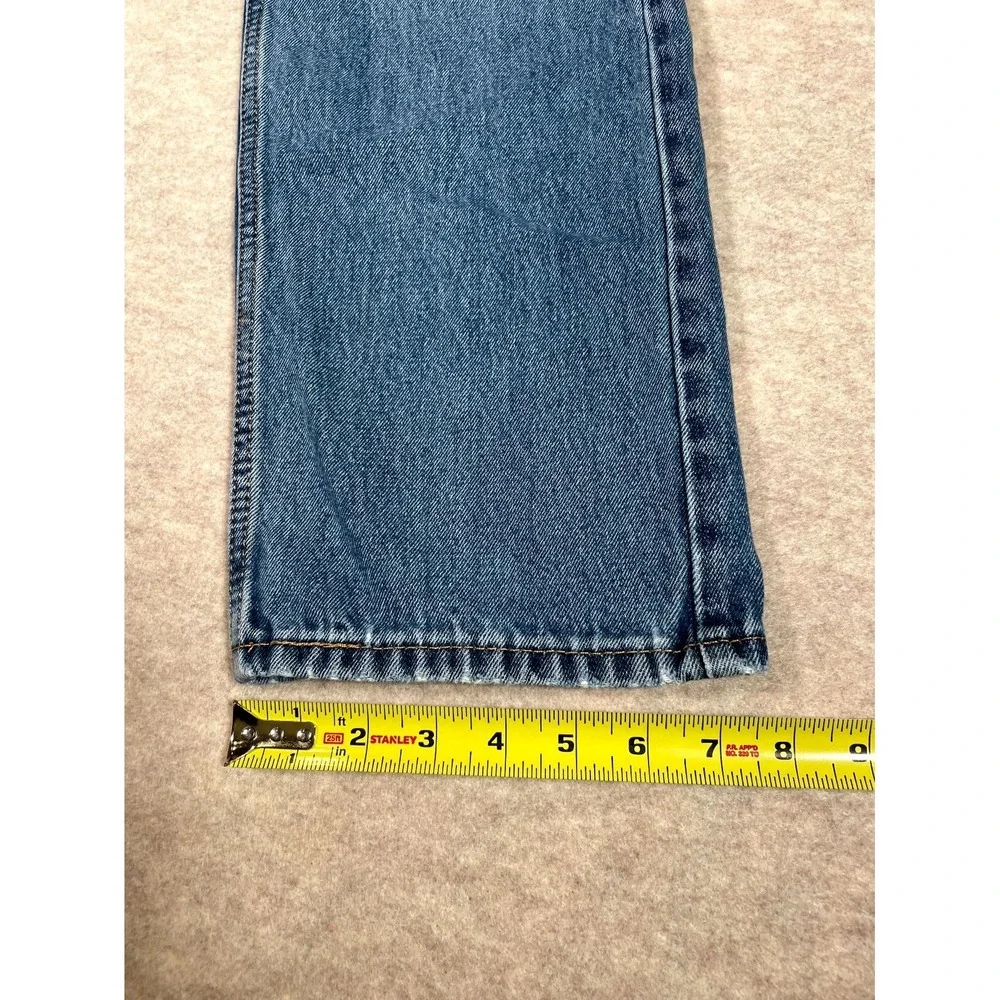 Levi's 505 Authentic‎ Jeans Mens 34x29 Blue Denim Cotton Stretch Straight Leg